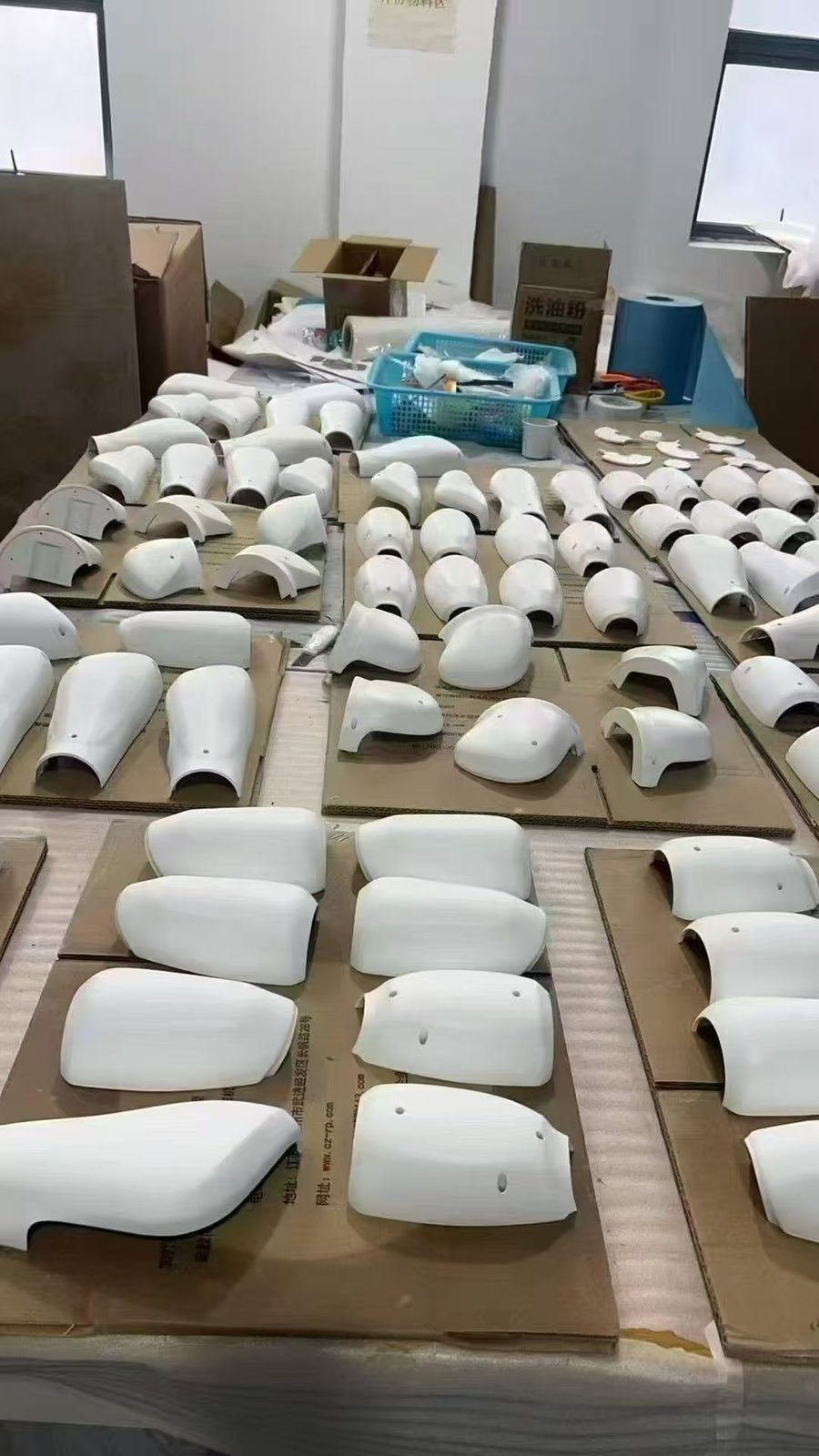 Small-batch cover production staged for inspection