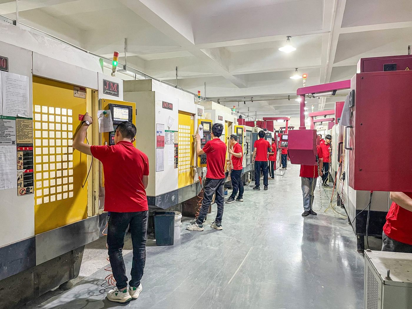 CNC machining workshop